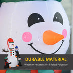 6ft Inflatable Christmas Decoration Snowman Three Penguins LED Lighted Outdoor — alternate product view 6