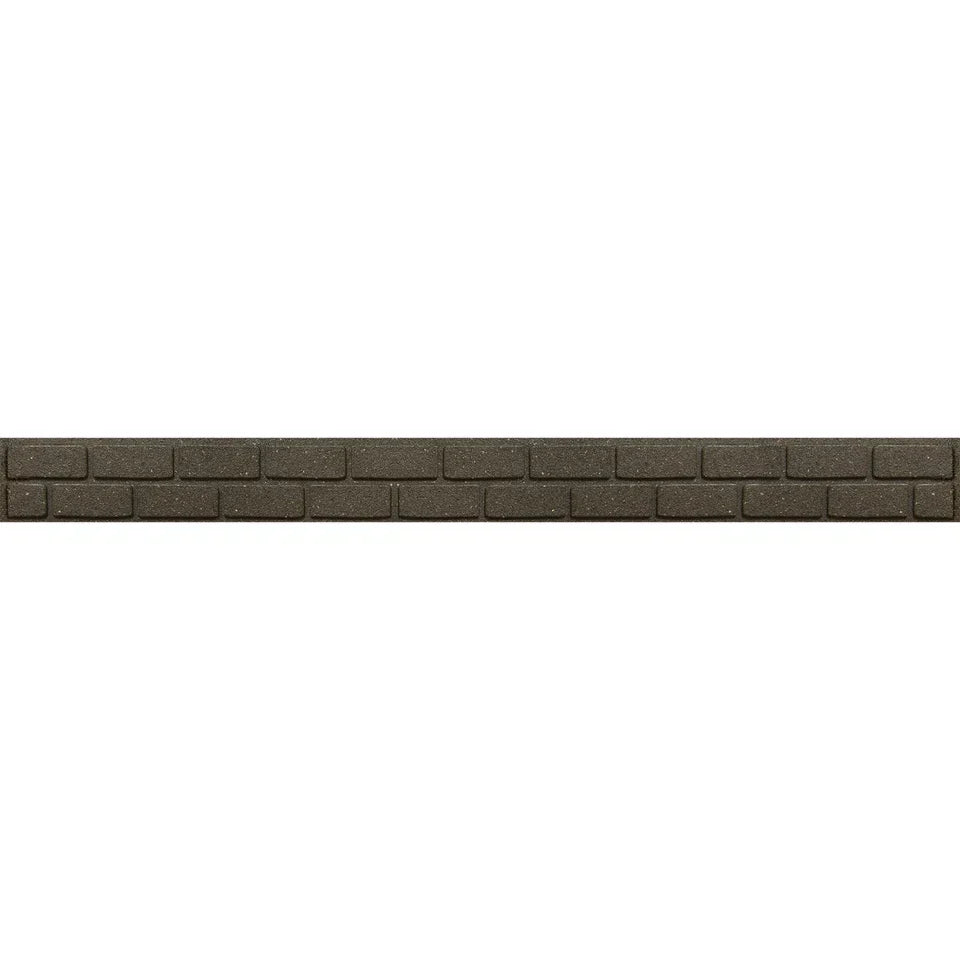 Garden Lawn Edging Flexible Flower Bed Border Wall Eco Recycled Rubber 'EZ' NEW — 1 x 122cm Border — product view