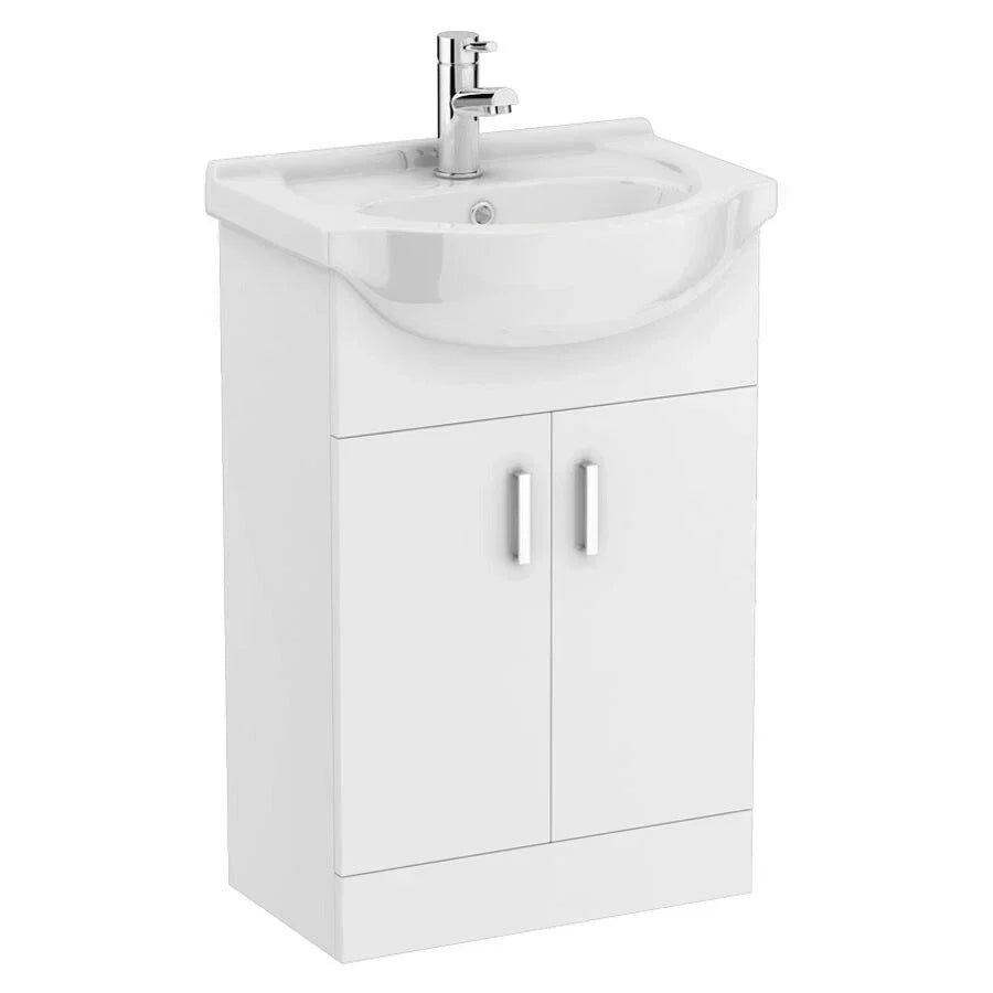 Bathroom Vanity Unit Furniture Suite Cabinet Toilet Basin Back To Wall WC 1050mm — alternate product view 2