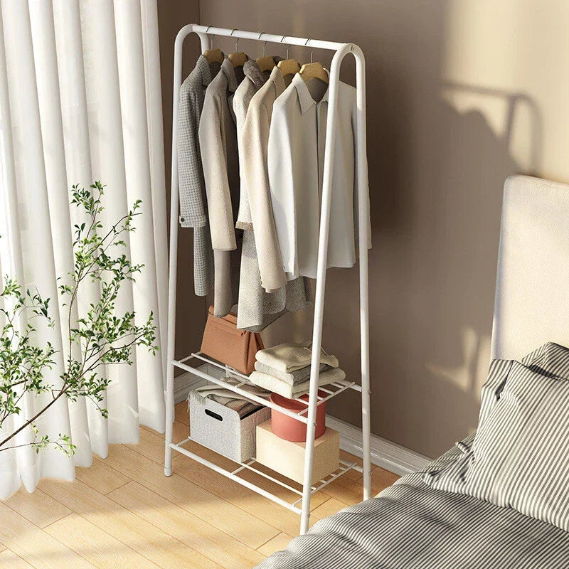 Metal Clothes Rail Hanging Rack Garment Display Stand Storage Shelf — alternate product view 8