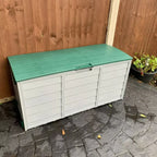 Large Plastic Garden Storage Box Outdoor Waterproof Deck Container — alternate product view 4