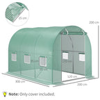 3 x 2 x 2m Greenhouse Replacement Cover ONLY for Tunnel Greenhouse — alternate product view 3