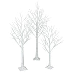 Outdoor 4ft, 6ft, 8ft Birch Christmas Twig Tree Pre Lit Ice Warm White Multi LED — alternate product view 4