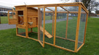 Large 8FT Chicken Coop Hen Poultry Ark House Hutch Run Nest — alternate product view 4