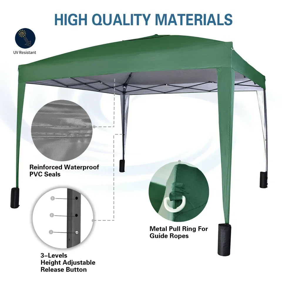3x3m Pop up Heavy Duty Gazebo With Sides And Weight bags — alternate product view 10