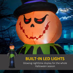 8FT Tall Halloween Inflatable Pumpkin Ghost in A Hat — alternate product view 4