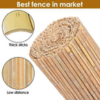 Bamboo Slat Fence Screen Roll Screening Fencing Privacy Sun Panel Garden Outdoor — alternate product view 10