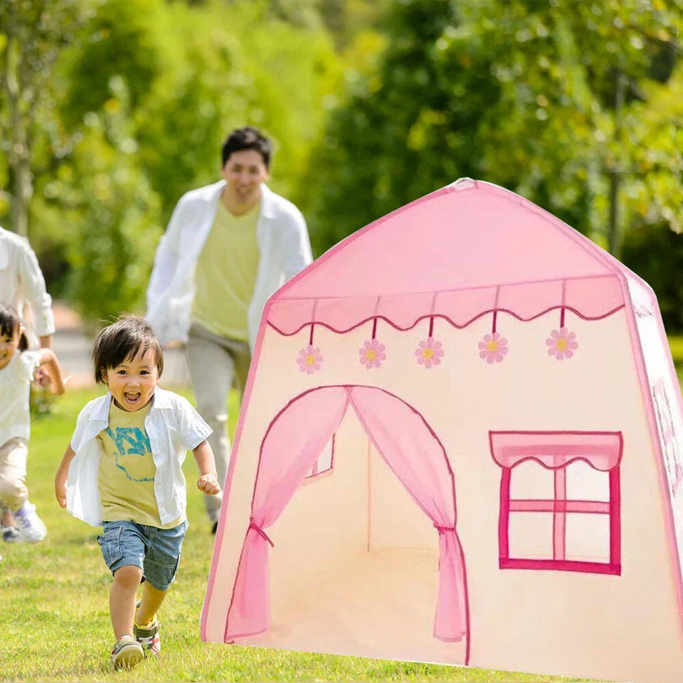 Kid Tent with Lights - Kids Play Tents Tents Pink Girls Toy House Gift — alternate product view 4