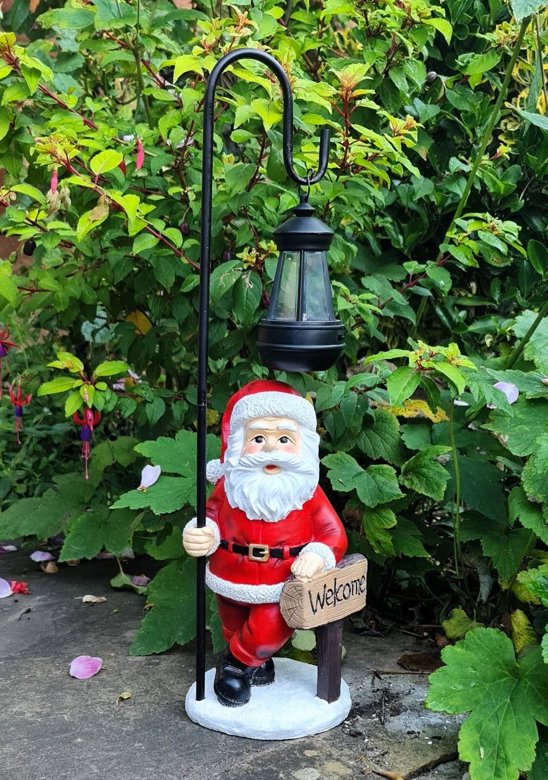 Garden Ornaments Solar Christmas Santa Claus decoration Outdoor Lantern — alternate product view 2