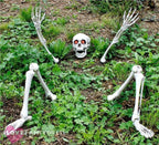 Ground Breaking Skeleton Prop Halloween Party Garden Decoration Bones — alternate product view 2