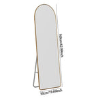 50x160cm Full Length Mirror Free Standing & Wall Mounted Bedroom Dressing Mirror — on a clean white background