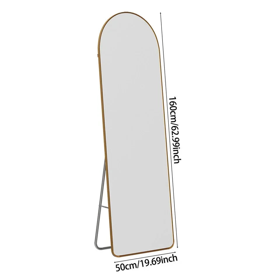 50x160cm Full Length Mirror Free Standing & Wall Mounted Bedroom Dressing Mirror — on a clean white background