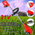 Electric Strimmer Grass Trimmer Weed Cutter Garden Edger 21V Cordless 2 Battery — alternate product view 2