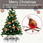 6/12x Clip On Christmas Robins Cute Festive Xmas Tree Bird Decoration Ornament — alternate product view 6