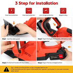 Brushless Cordless Hedge Trimmer Tree Branch Cutter Tool with 2Battery & Charger — alternate product view 9