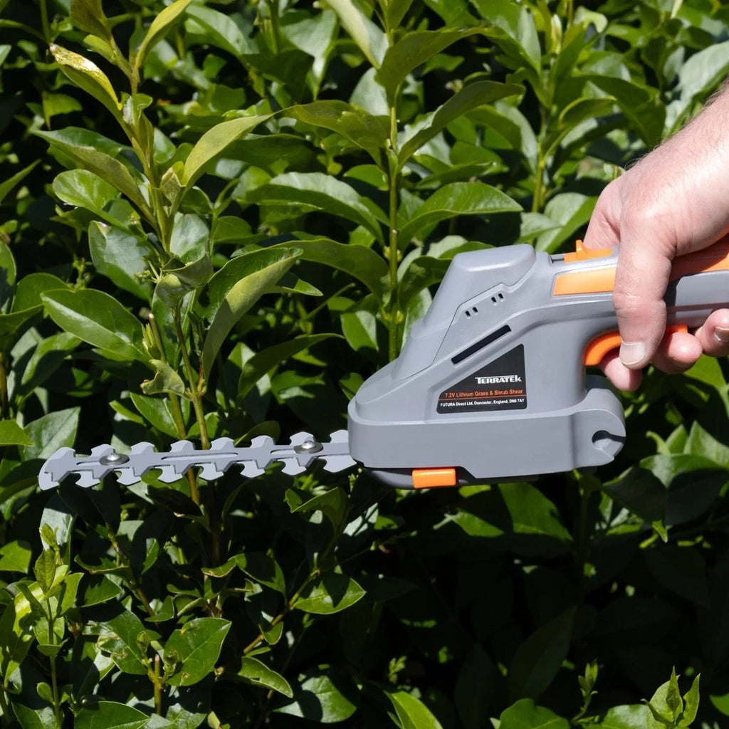 Electric Hedge Trimmer Cordless 2 in 1 7.2V Handheld Multi Tool Bush Cutter — alternate product view 4