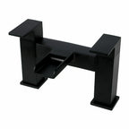 Bathroom Modern Waterfall Black Basin Sink Mono Square Mixer Tap Filler Waste — alternate product view 14