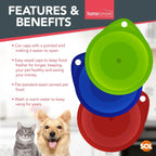 6 Plastic Can Lids Reusable Pet Food Caps Covers Dog Cat Tin Tops Fresh Storage — alternate product view 4
