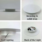 Modern White Metal Circle Round Led Wall Light 7W / 10W — alternate product view 2