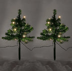 6 x Pre Lit Garden Christmas Tree Path Lights 90 LED Set Lawn Outdoor Decoration — alternate product view 3