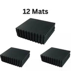 Yoga Tiles Mat Gym Thick Flooring Interlocking Floor Mats Soft Foam 60x60cm — 12 Mats ( 48sq.ft ) — product view