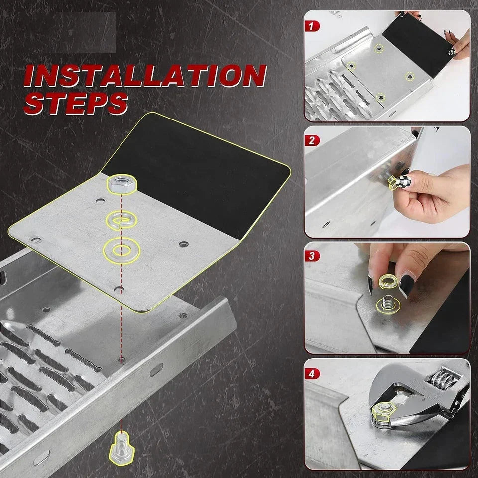 2x Large 180cm foldable loading ramp up to 400 kg load Capacity — alternate product view 4