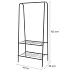 Metal Clothes Rail Hanging Rack Garment Display Stand Storage Shelf — alternate product view 9