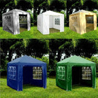 3x3m Gazebo With Sides Garden Marquee PE Awning Beach Tent — alternate product view 7