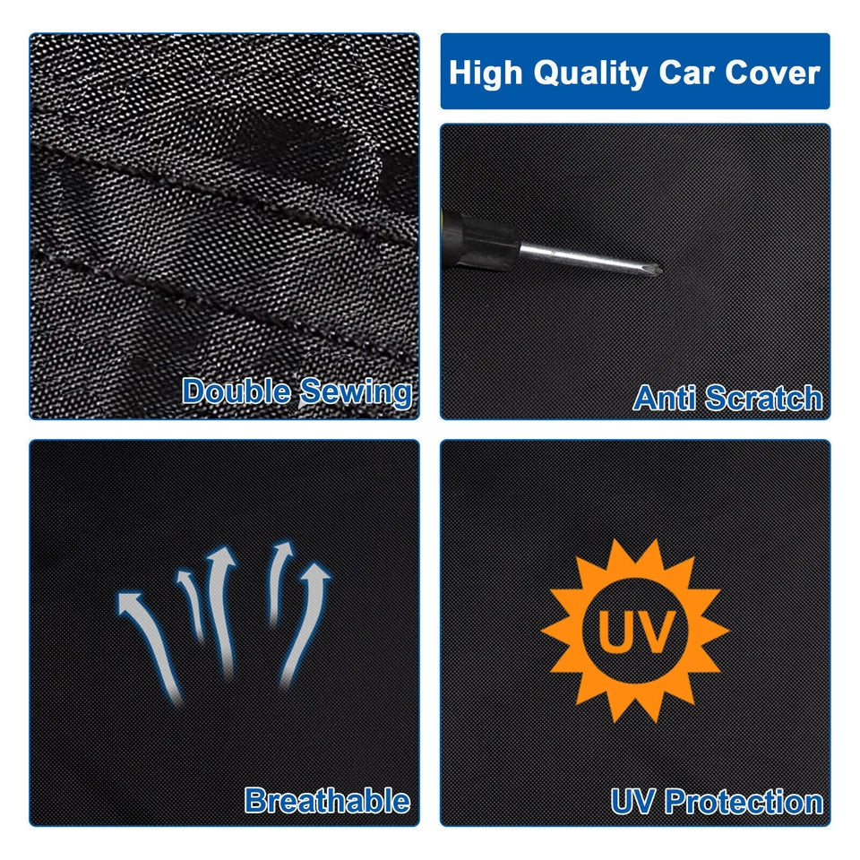 Waterproof 6 Layer Car Cover Heavy Duty Cotton Lined UV Protection — alternate product view 8