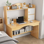 Wooden Computer Desk Home Office Writing Desk Study Table Workstation Cabinet UK — alternate product view 3