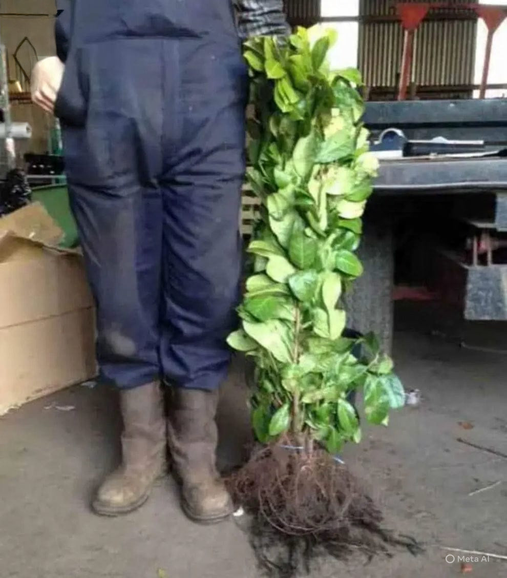 2-3ft Cherry Laurel Hedging Evergreen Plants Bare Root Multi Stem A+ Grade — alternate product view 3