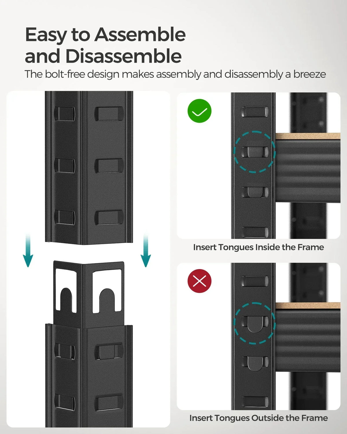 Large Heavy Duty Industrial Shelving Unit 650kg Load Capacity Adjustable Shelves — alternate product view 5