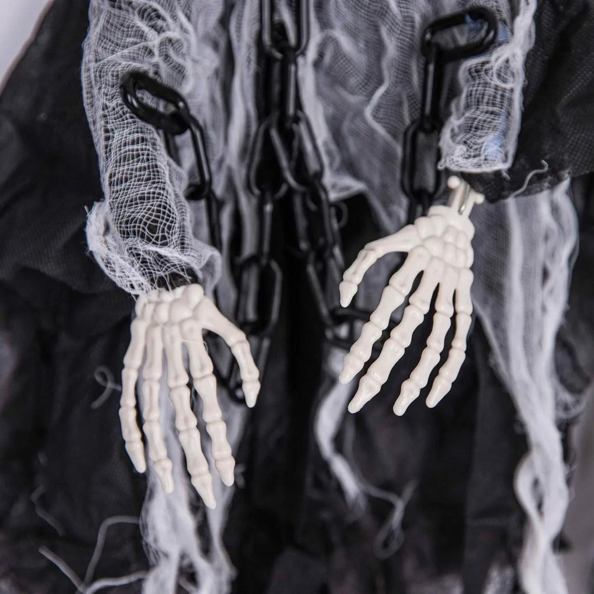 90cm LED Flashing Eyes Skeleton in Chain Sound Effect Halloween Hanging Decor — alternate product view 6