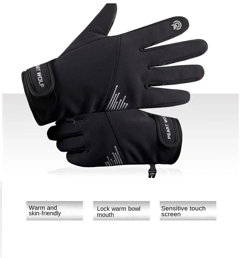 Winter Warm Gloves Thermal Touch Screen Thermal Waterproof Gloves For Cycling — alternate product view 8