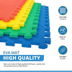 Large Eva Foam Mat Soft Floor Tiles Interlocking Play Kids Baby Mats Gym 30x30cm — alternate product view 6
