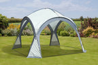 3.5x3.5m Garden Gazebo Dome Shelter Party Tent 4 Mesh Walls 2 Sun Shade Walls — alternate product view 3