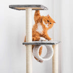 Cat Tree Scratching Tower House Activity Center Post Climbing Hammock — alternate product view 4