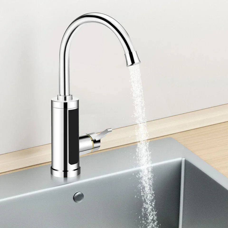 Electric Heating Tap Kitchen Bathroom Fast Instant Hot Water Heater Faucet UK — alternate product view 5