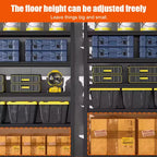 5 Tier Boltless Garage Storage Shelving Steel Racking Galvanised 198x100x50cm UK — alternate product view 8