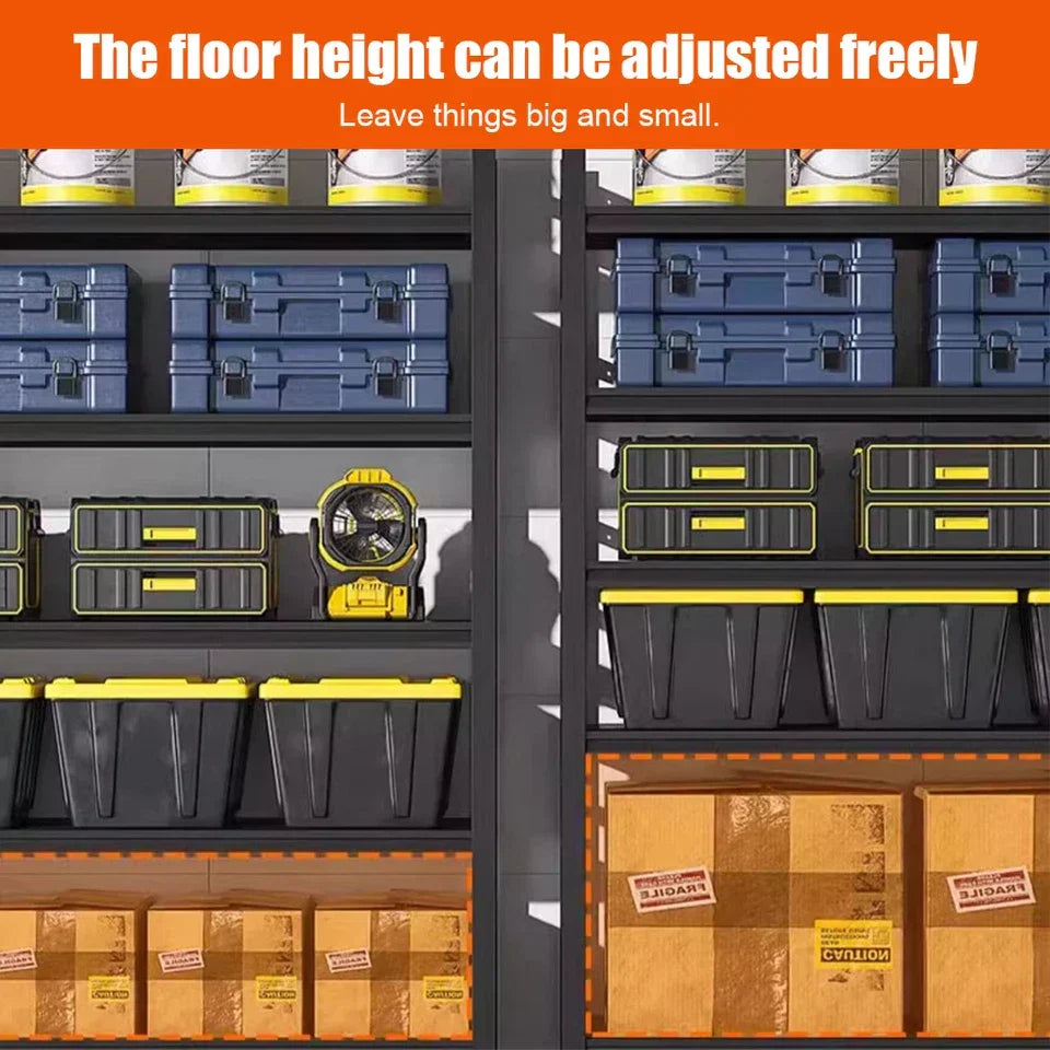 5 Tier Boltless Garage Storage Shelving Steel Racking Galvanised 198x100x50cm UK — alternate product view 8