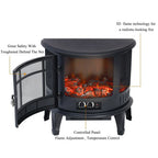 Electric Fireplace Log Burning Flame Effect Stove Fire Heater Thermal Wood — alternate product view 5