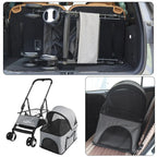 XXL Pet Stroller Pram Dog Carrier Trailer Stroller Travel Walk Carrier Load 30kg — alternate product view 11