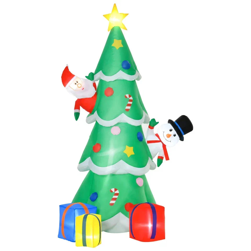 7ft Christmas Inflatable Tree LED Lighted for Indoor Outdoor Decor — alternate product view 5