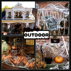 100cm LED Light Halloween Decoration Giant Spider Web Party Props Outdoor Decor — alternate product view 10