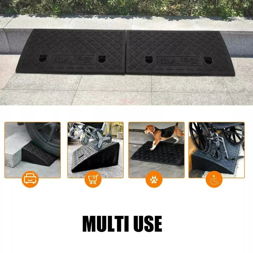 2pcs 50cm Heavy Duty Kerb Door Ramps Wheelchair Mobility Scooter Access Ramp — alternate product view 10
