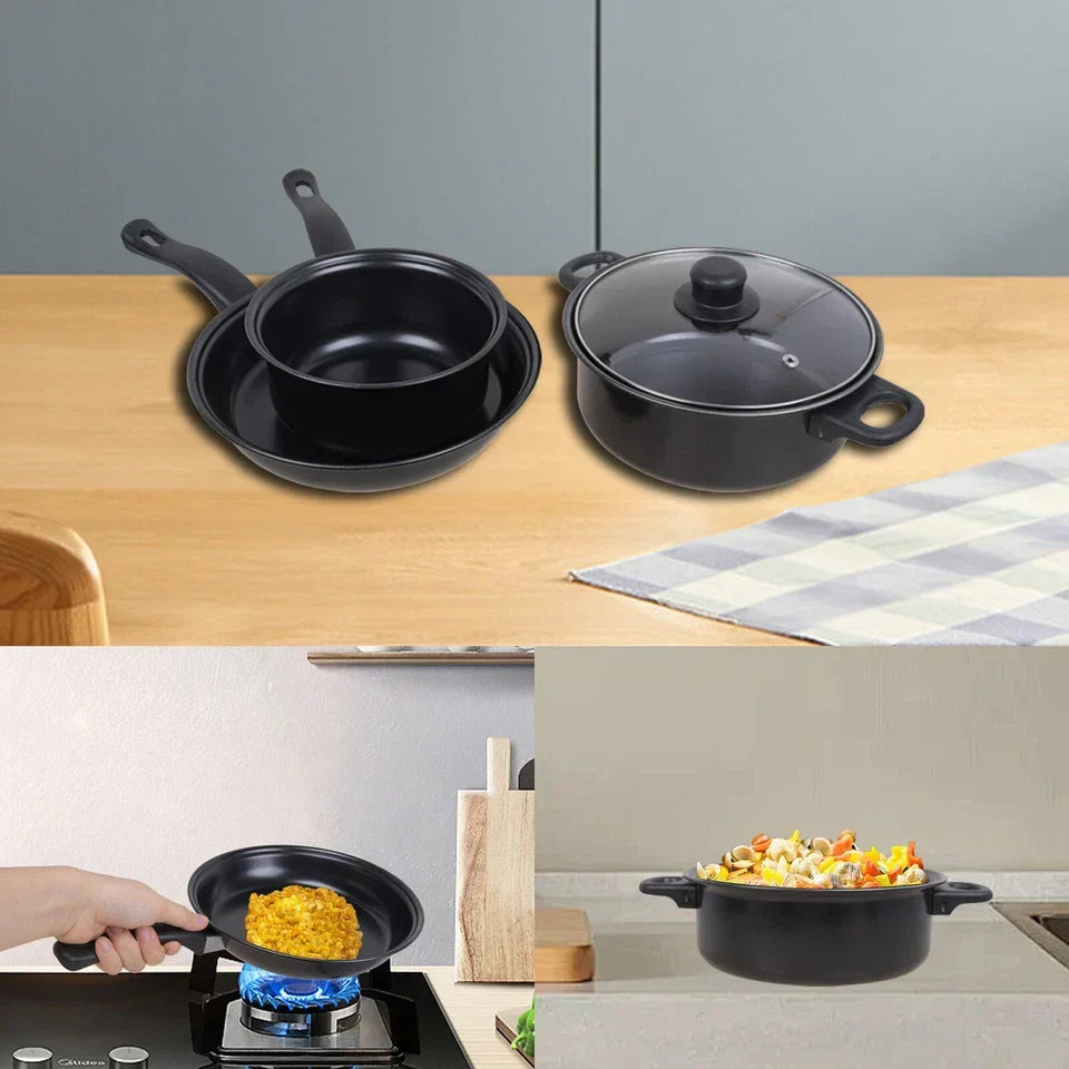 13pcs Cookware Set Pan Pot Non Stick Saucepans Frying Pan Cookware Set Glass Lid — alternate product view 8
