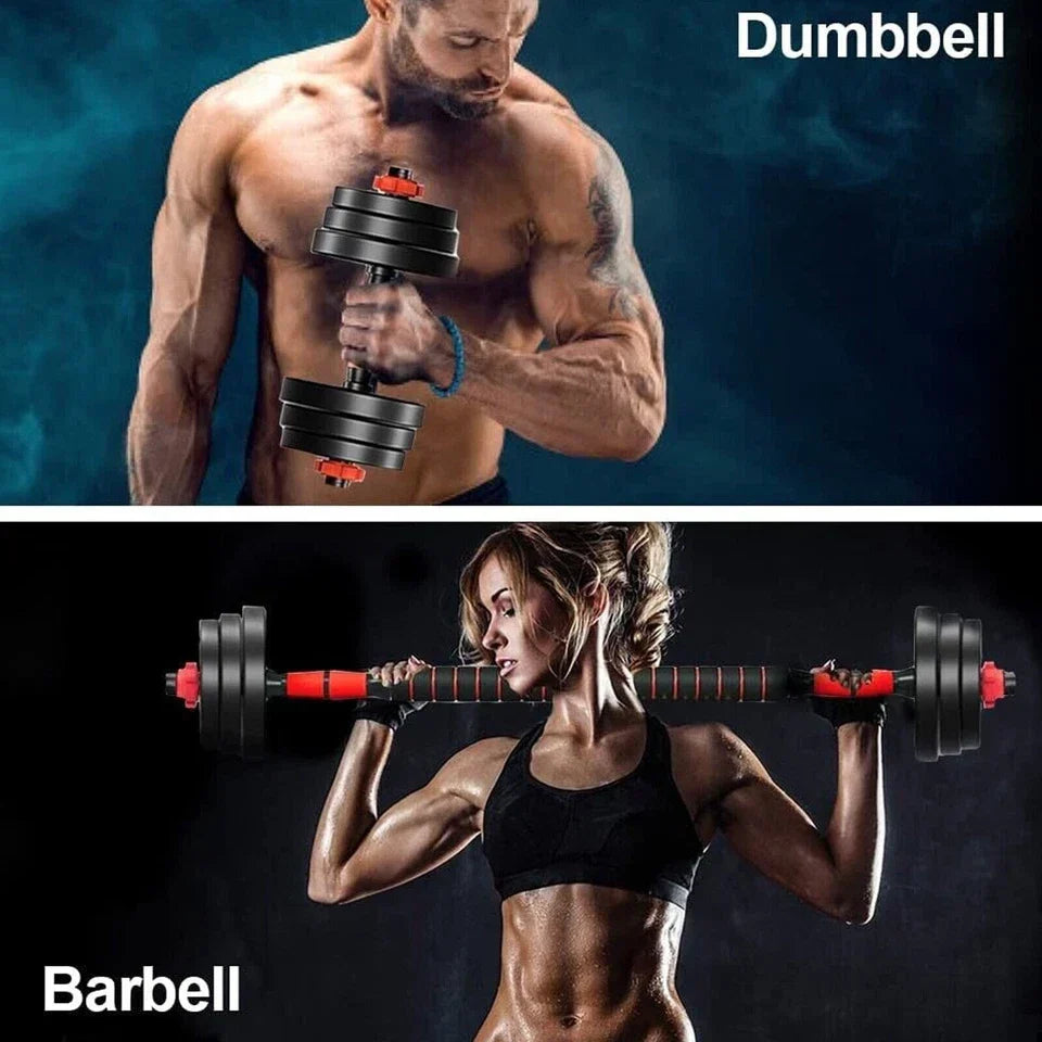 30kg Dumbbells Barbell Set with Connecting Rod — alternate product view 5