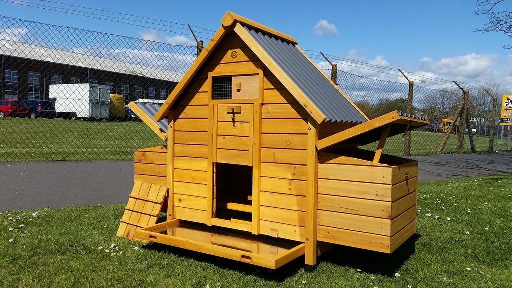 Chicken Coop Run Hen House Poultry Ark Home Nest Box Coops Rabbit Hutch Plastic — alternate product view 4
