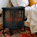 Electric Fireplace Log Burning Flame Effect Stove Fire Heater Thermal Wood — alternate product view 2