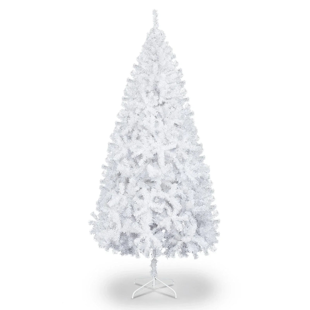 Large 6FT Christmas Tree Artificial Xmas Tree White With Stand Festive Decor — alternate product view 6